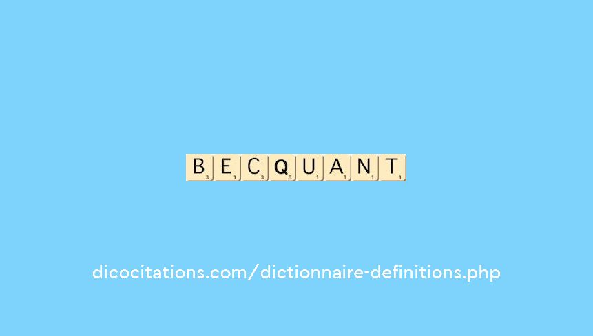 becquant becquant