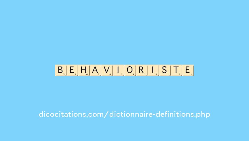 behavioriste behavioriste