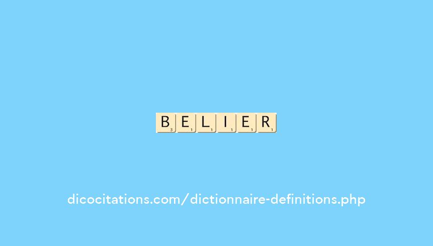 belier belier
