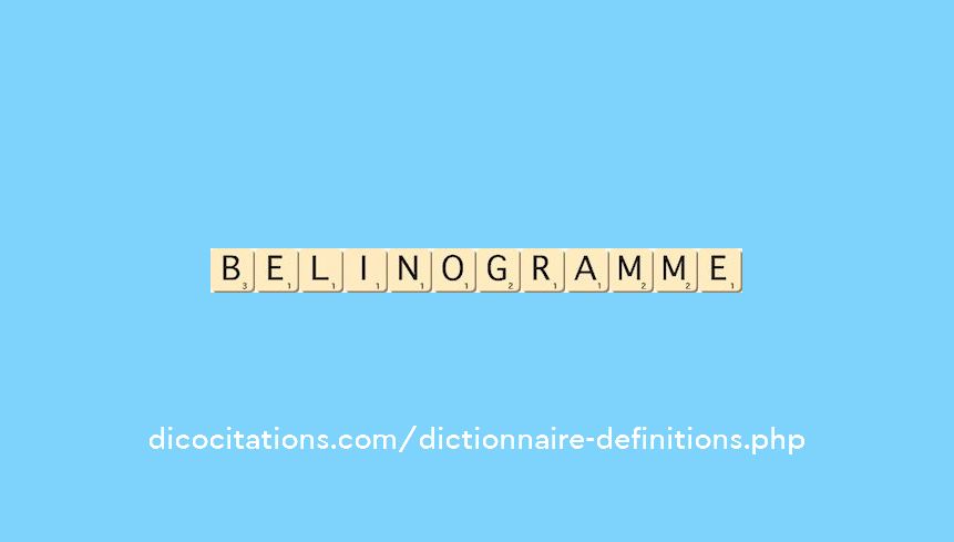 belinogramme belinogramme