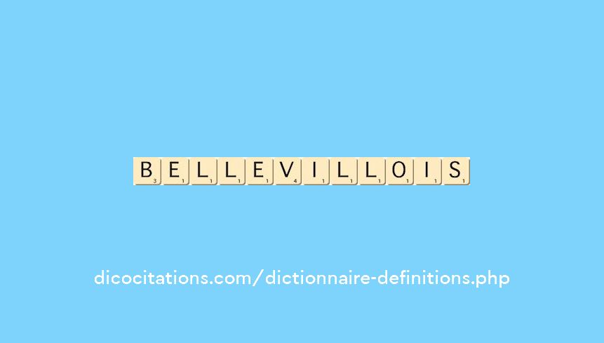 bellevillois bellevillois