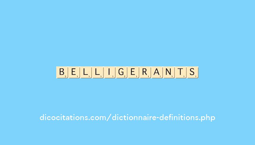 belligerants belligerants