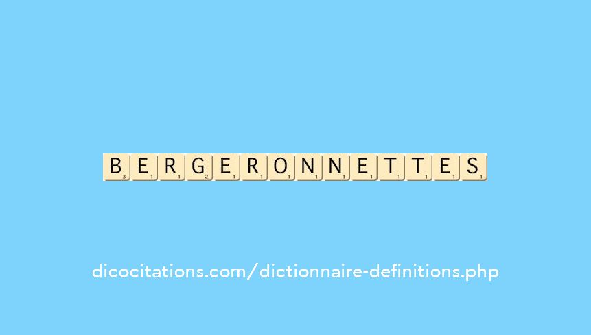 bergeronnettes bergeronnettes