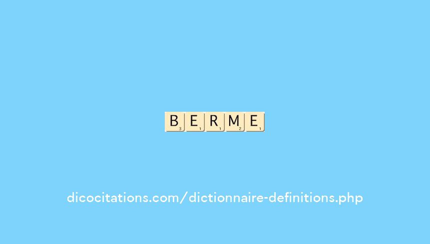 berme