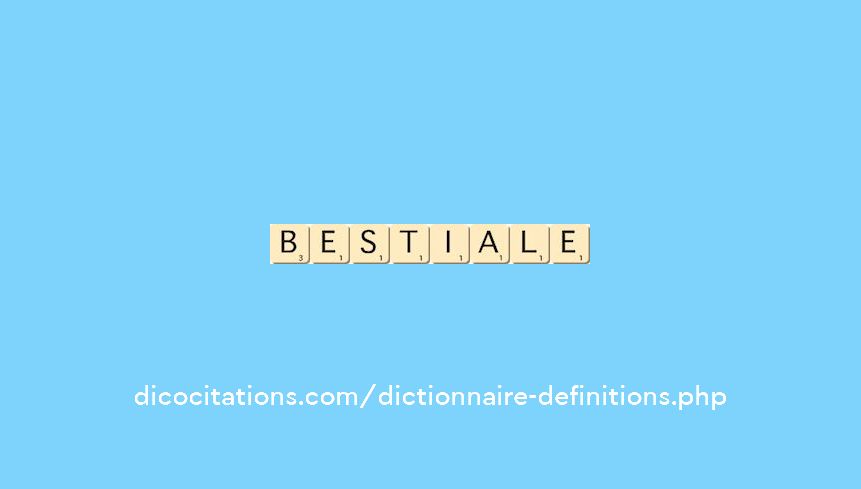 bestiale bestiale