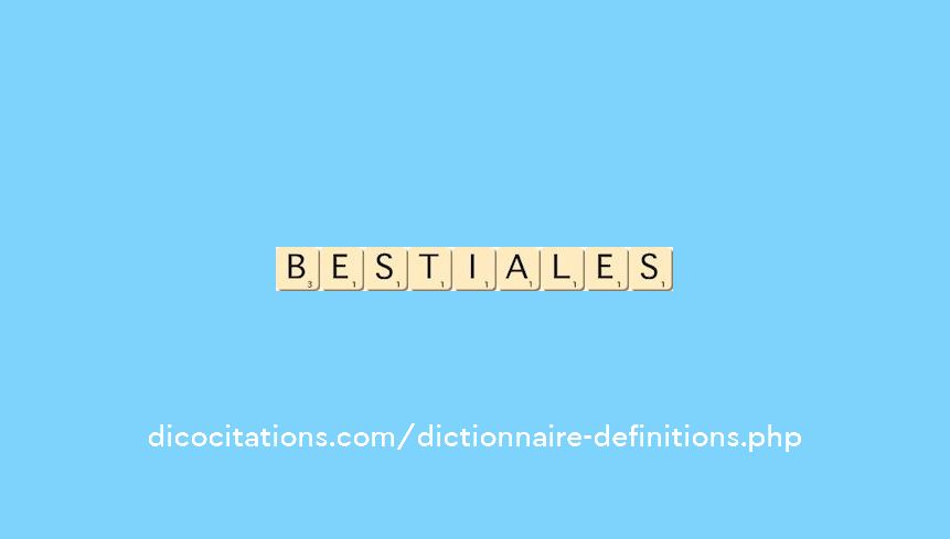 bestiales bestiales