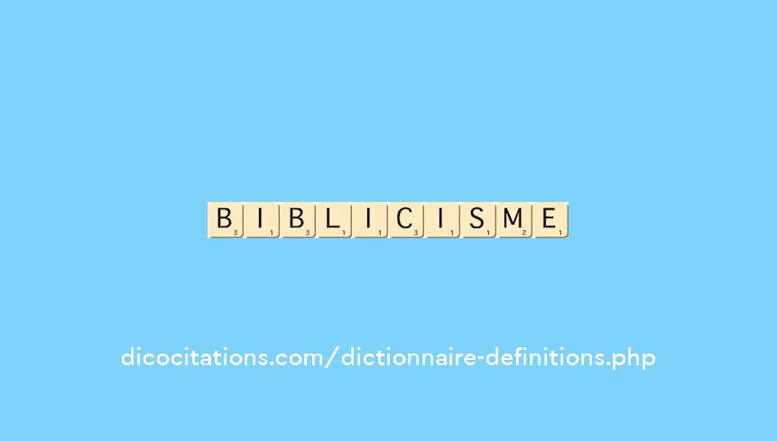 biblicisme