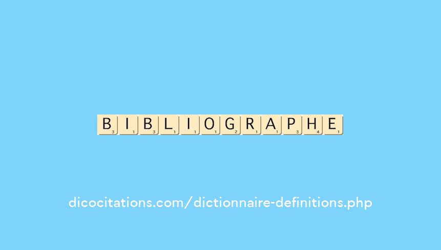 bibliographe
