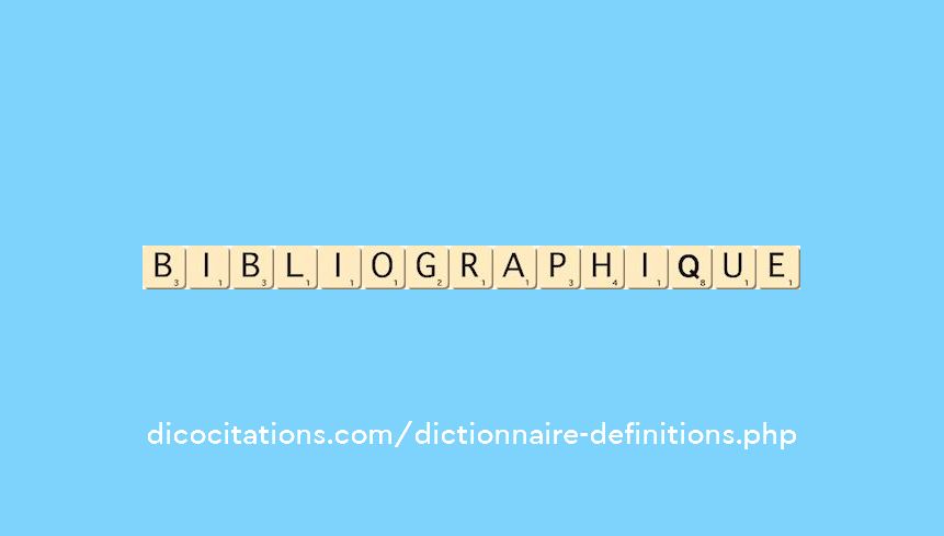 bibliographique bibliographique