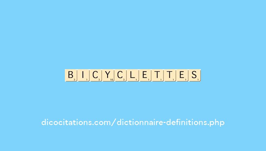 bicyclettes bicyclettes