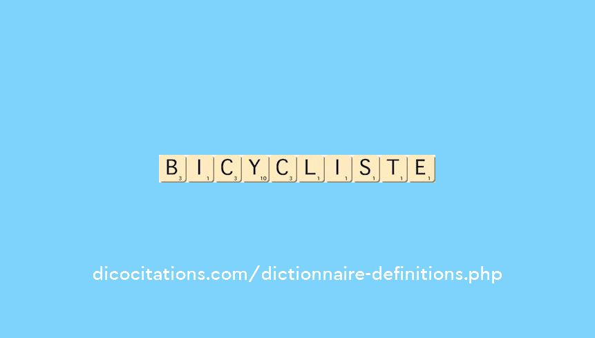 bicycliste bicycliste