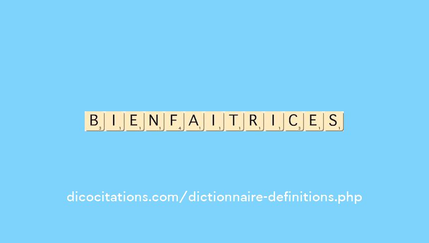 bienfaitrices bienfaitrices