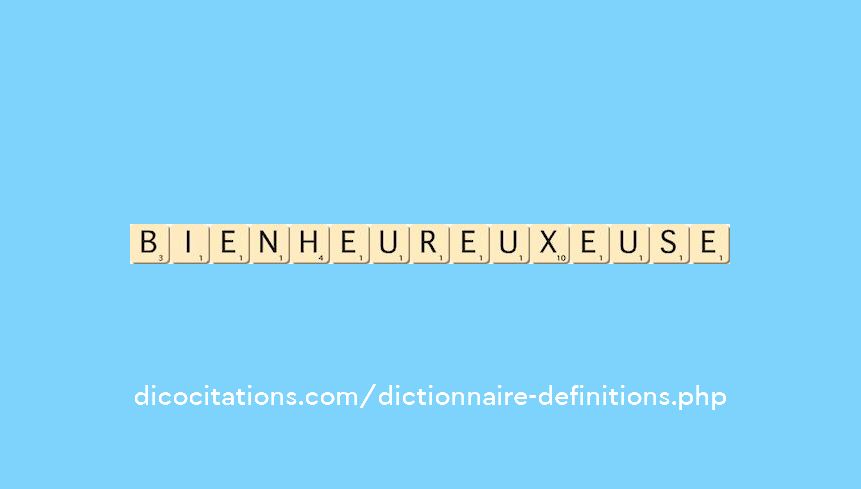 bienheureux--euse