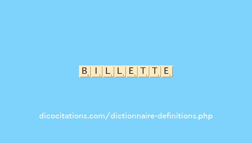 billette