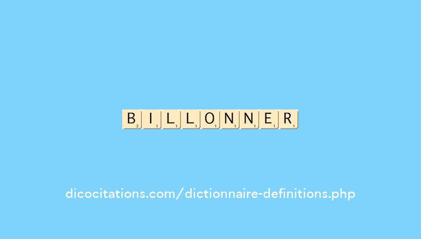 billonner