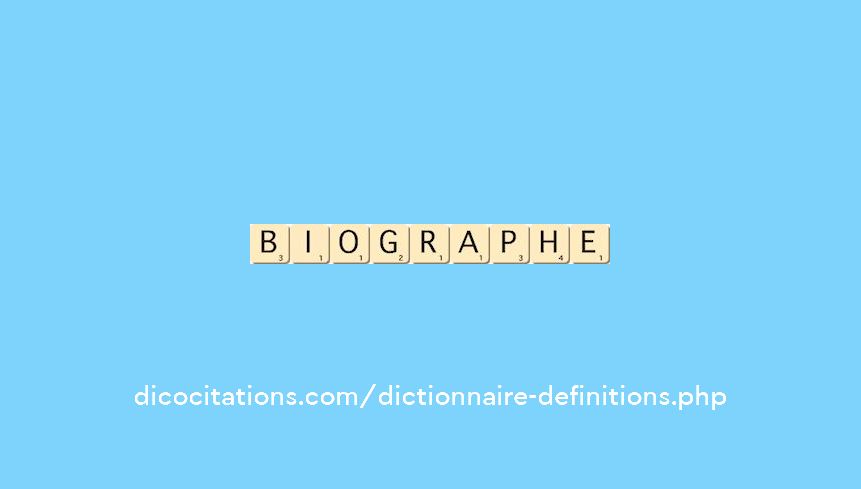 biographe biographe
