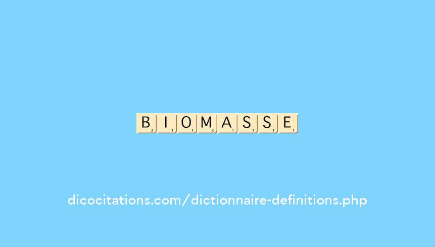 biomasse biomasse