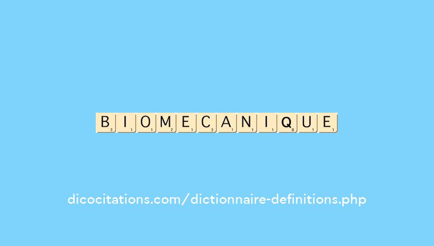 biomecanique biomecanique