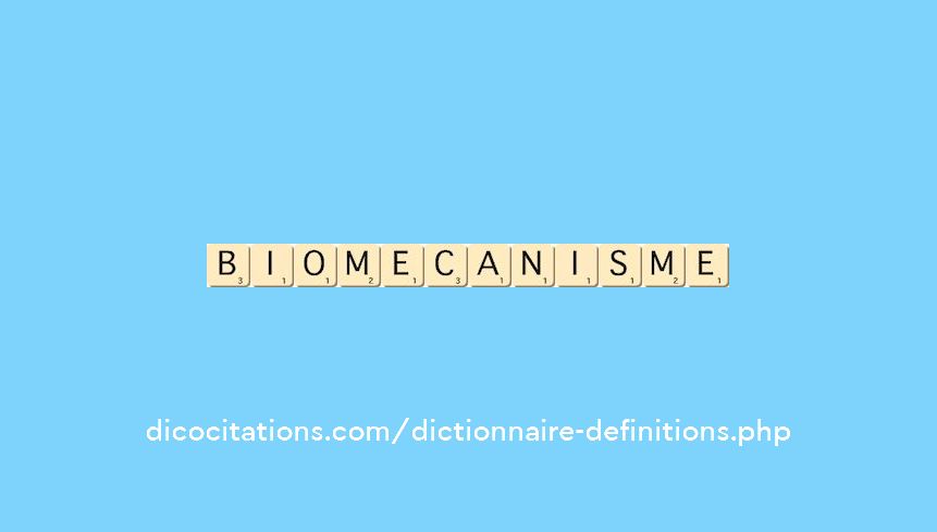 biomecanisme biomecanisme