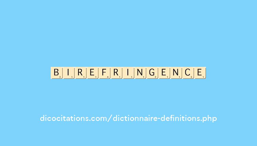 birefringence birefringence