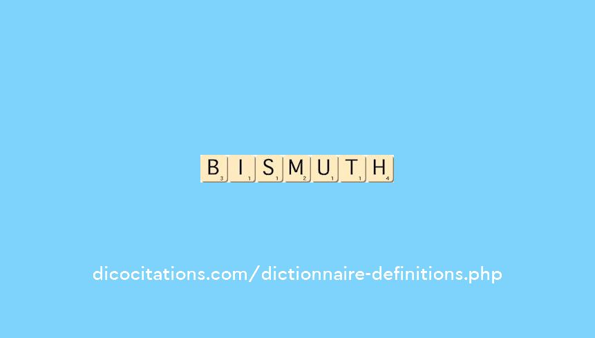 bismuth bismuth