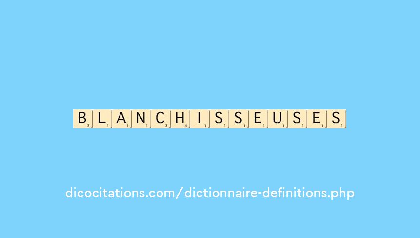 blanchisseuses blanchisseuses