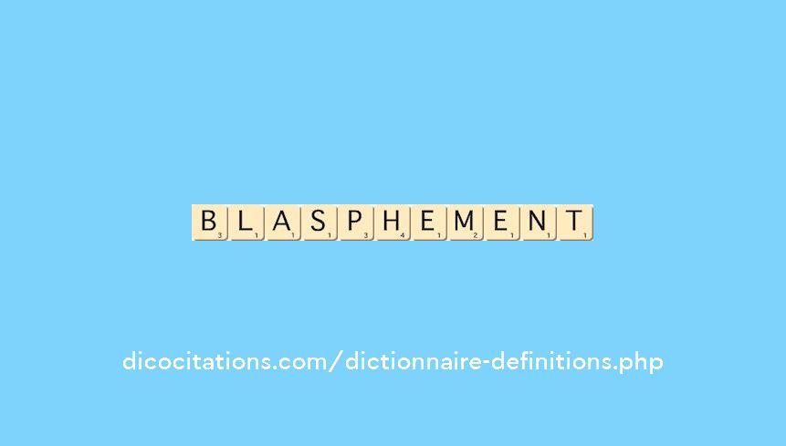 blasphement blasphement