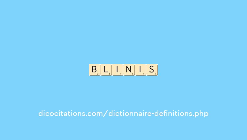 blinis blinis