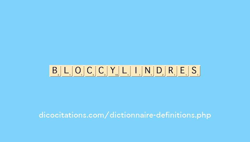 bloc-cylindres bloc-cylindres