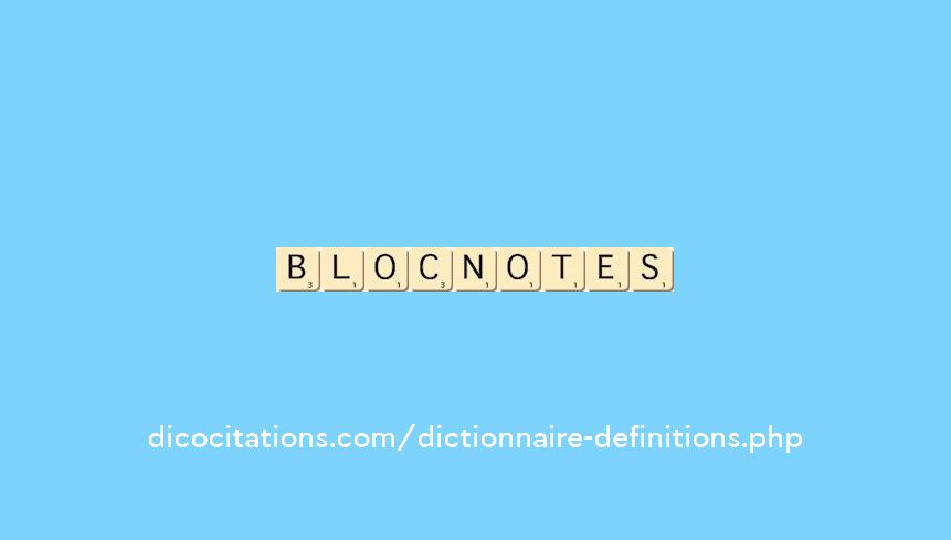 bloc-notes bloc-notes