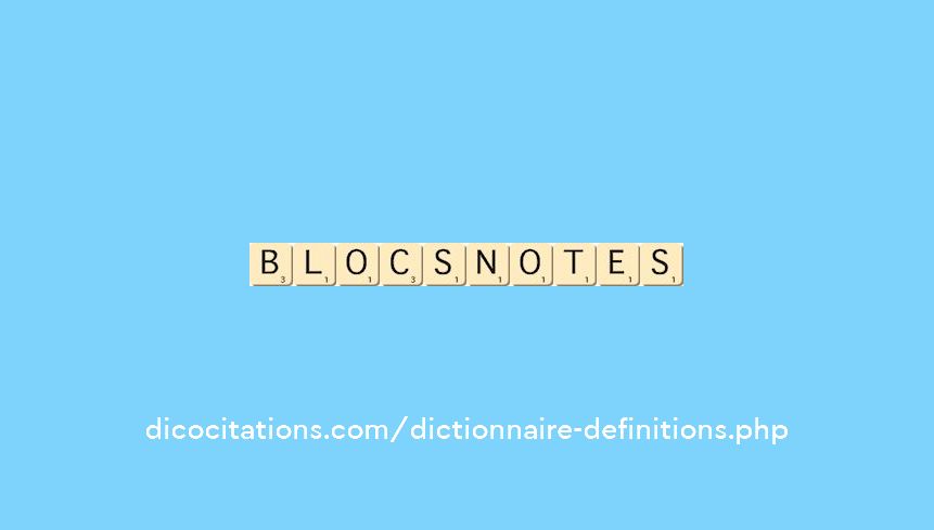 blocs-notes blocs-notes