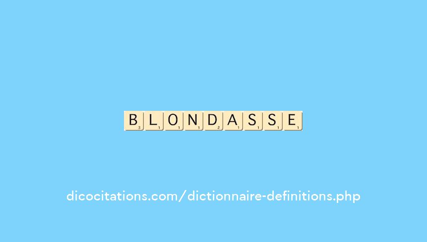 blondasse