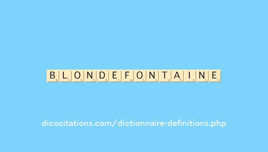 blondefontaine