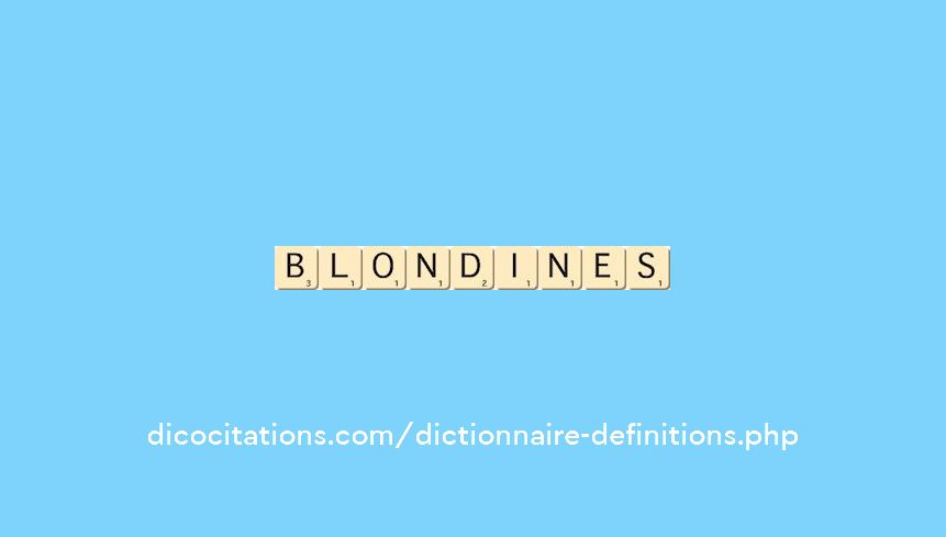 blondines blondines