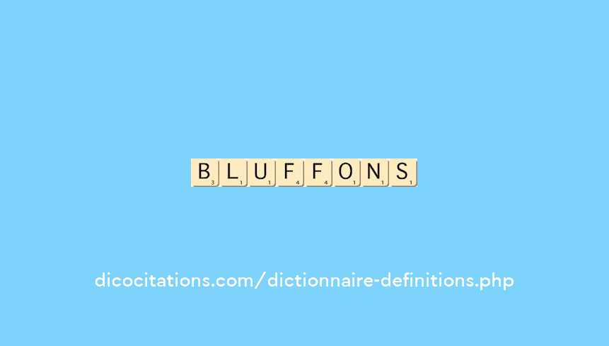 bluffons bluffons
