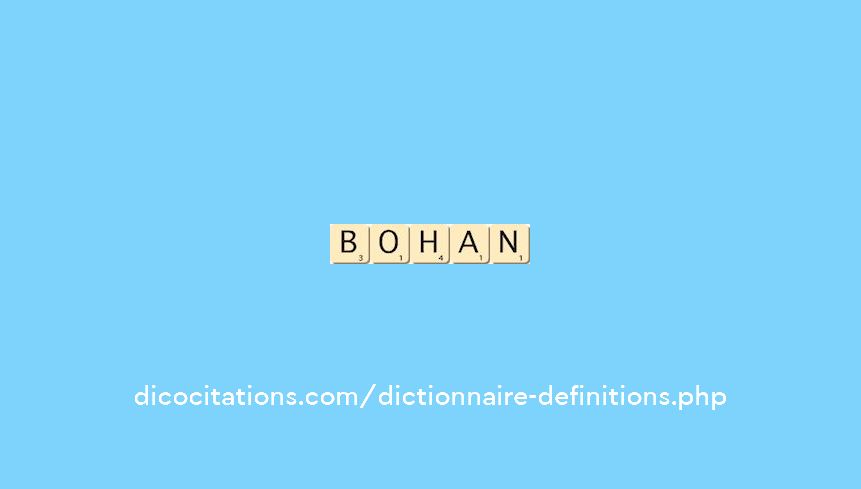 bohan bohan
