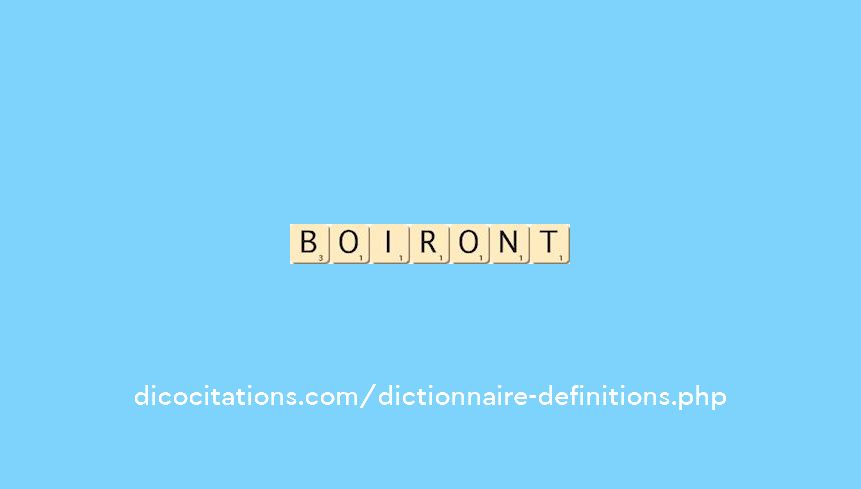 boiront boiront