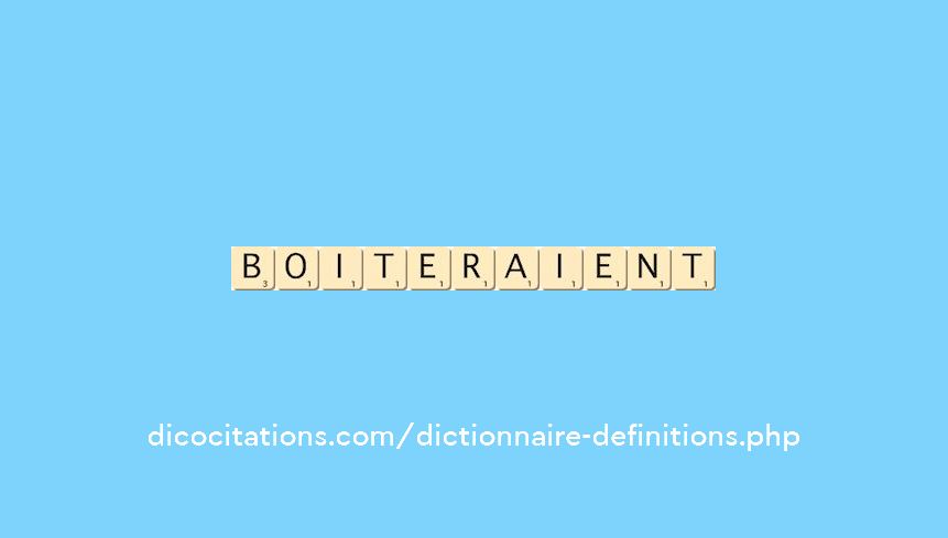 boiteraient boiteraient