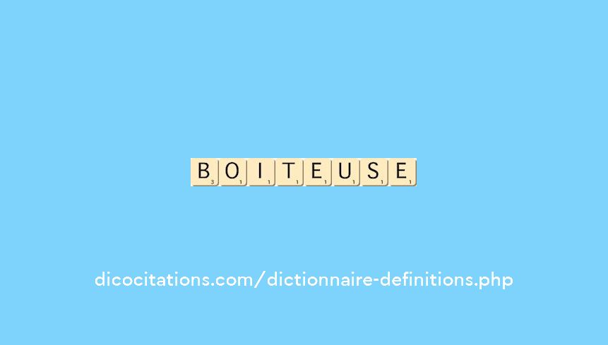 boiteuse boiteuse