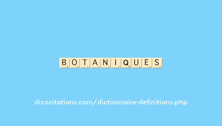 botaniques botaniques