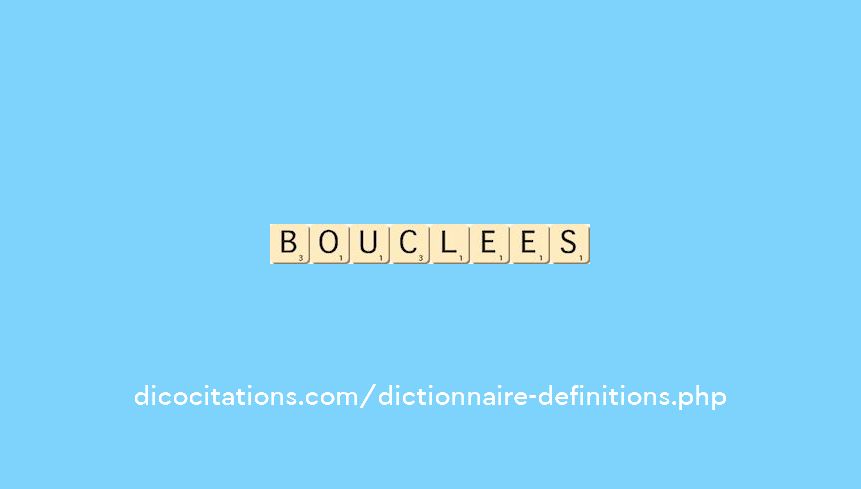 bouclees bouclees
