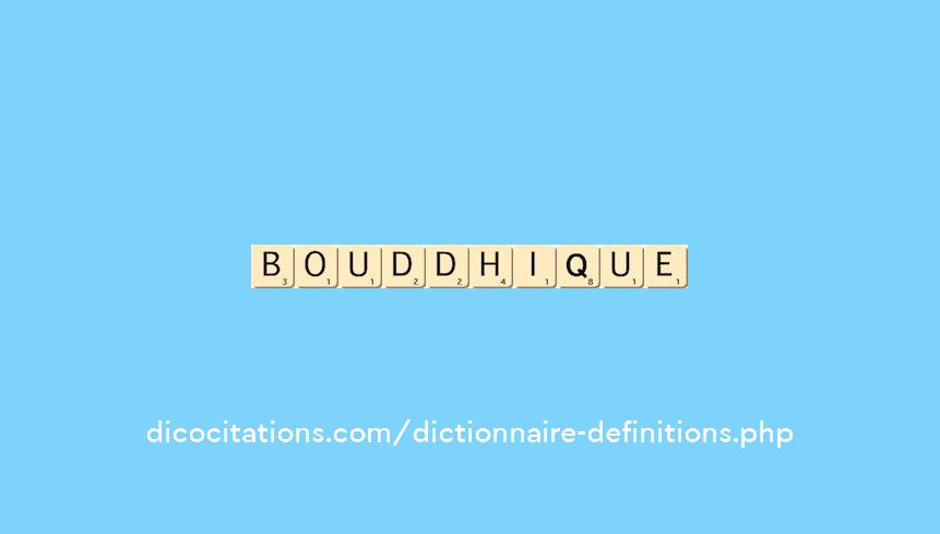 bouddhique bouddhique