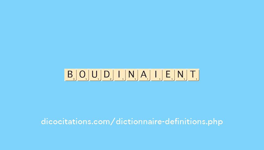 boudinaient boudinaient