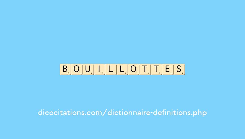 bouillottes bouillottes