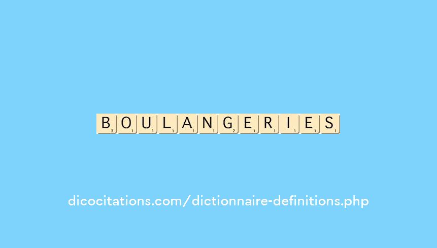 boulangeries boulangeries