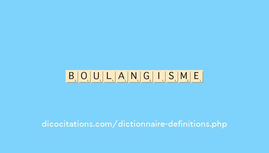 boulangisme boulangisme