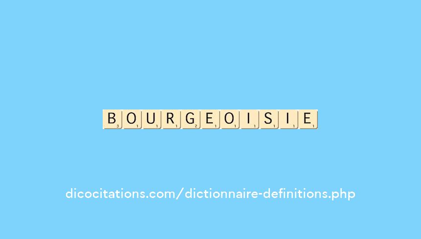 bourgeoisie
