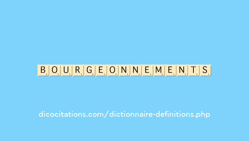 bourgeonnements bourgeonnements