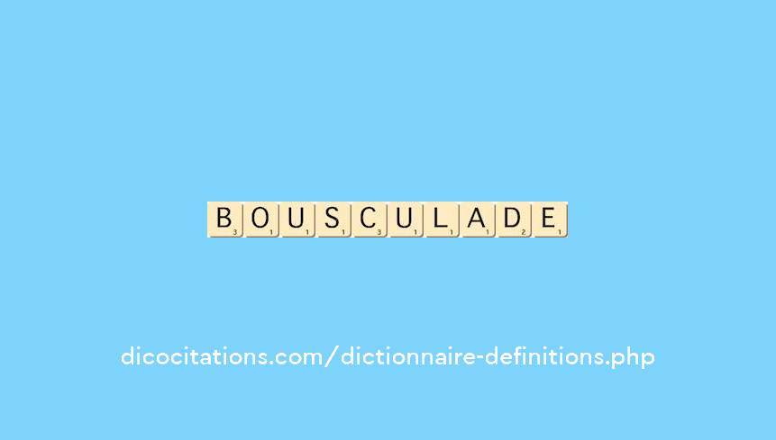 bousculade bousculade