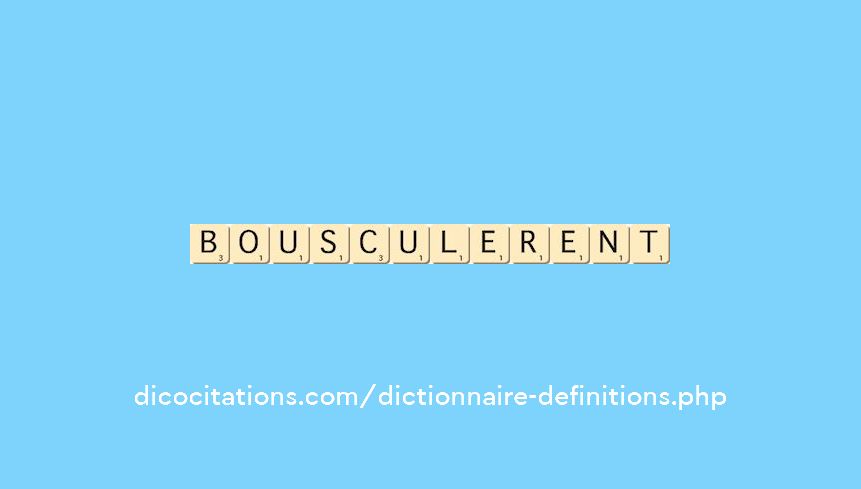 bousculerent bousculerent